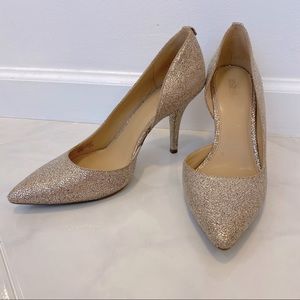 Michael Kors Gold Sparkle Heels